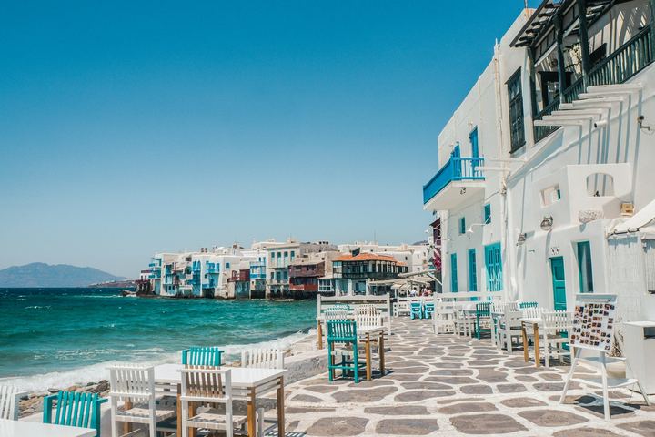 Mykonos – Mała Wenecja – tawerny tuż nad wodą
